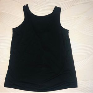 Black Tank Top Open Back